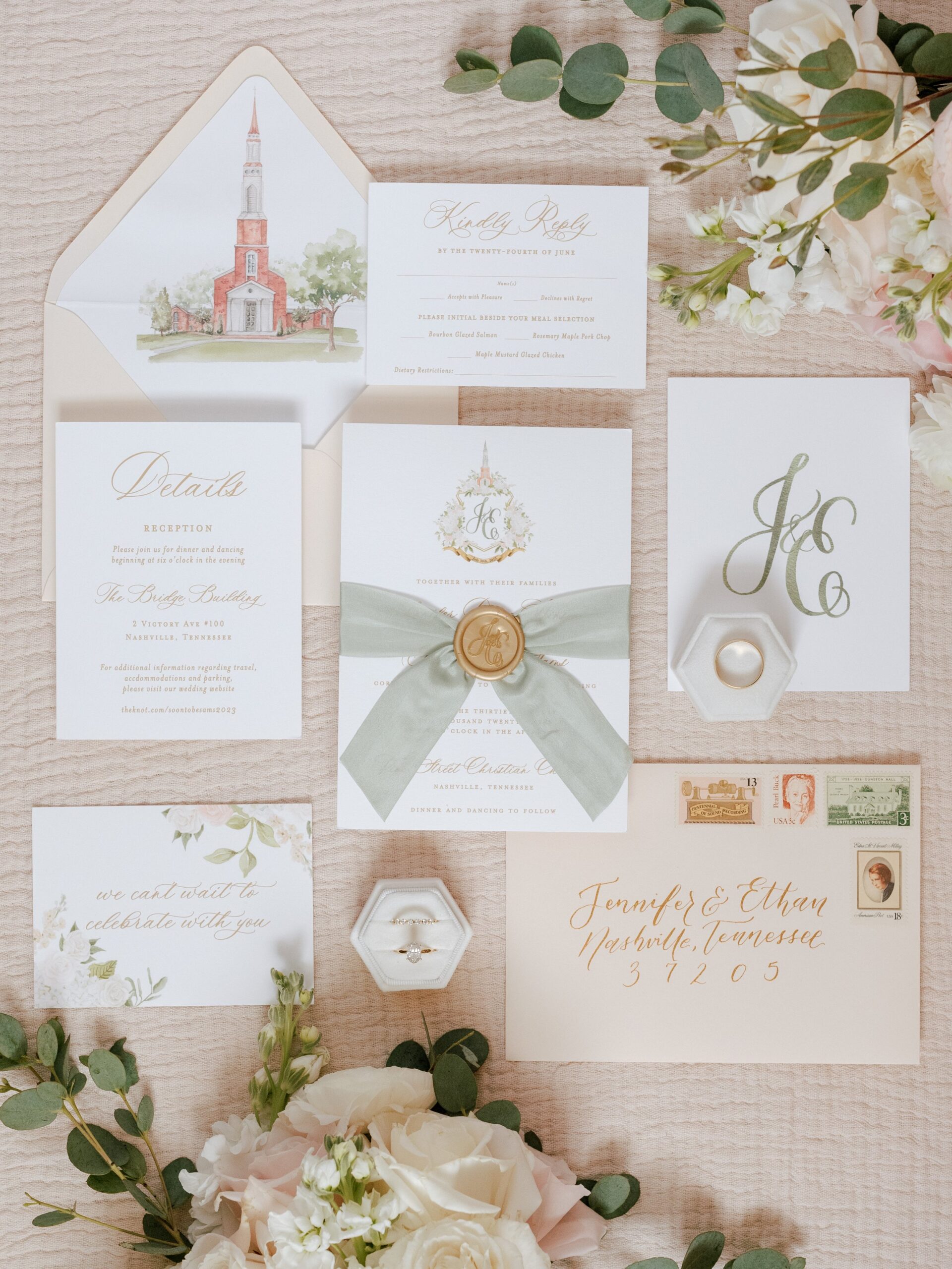 full wedding invitation suite