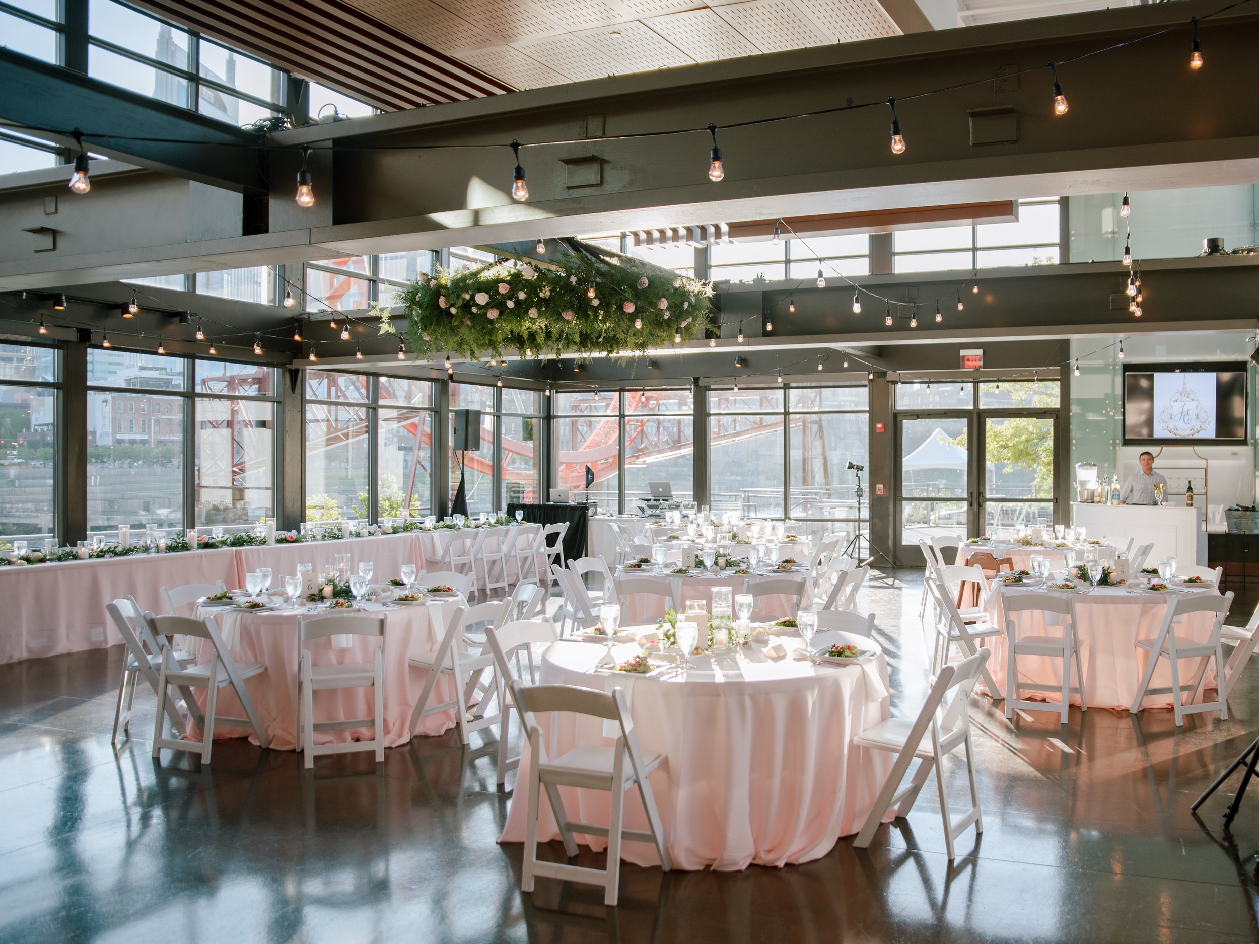 The Bridge Building Wedding reception