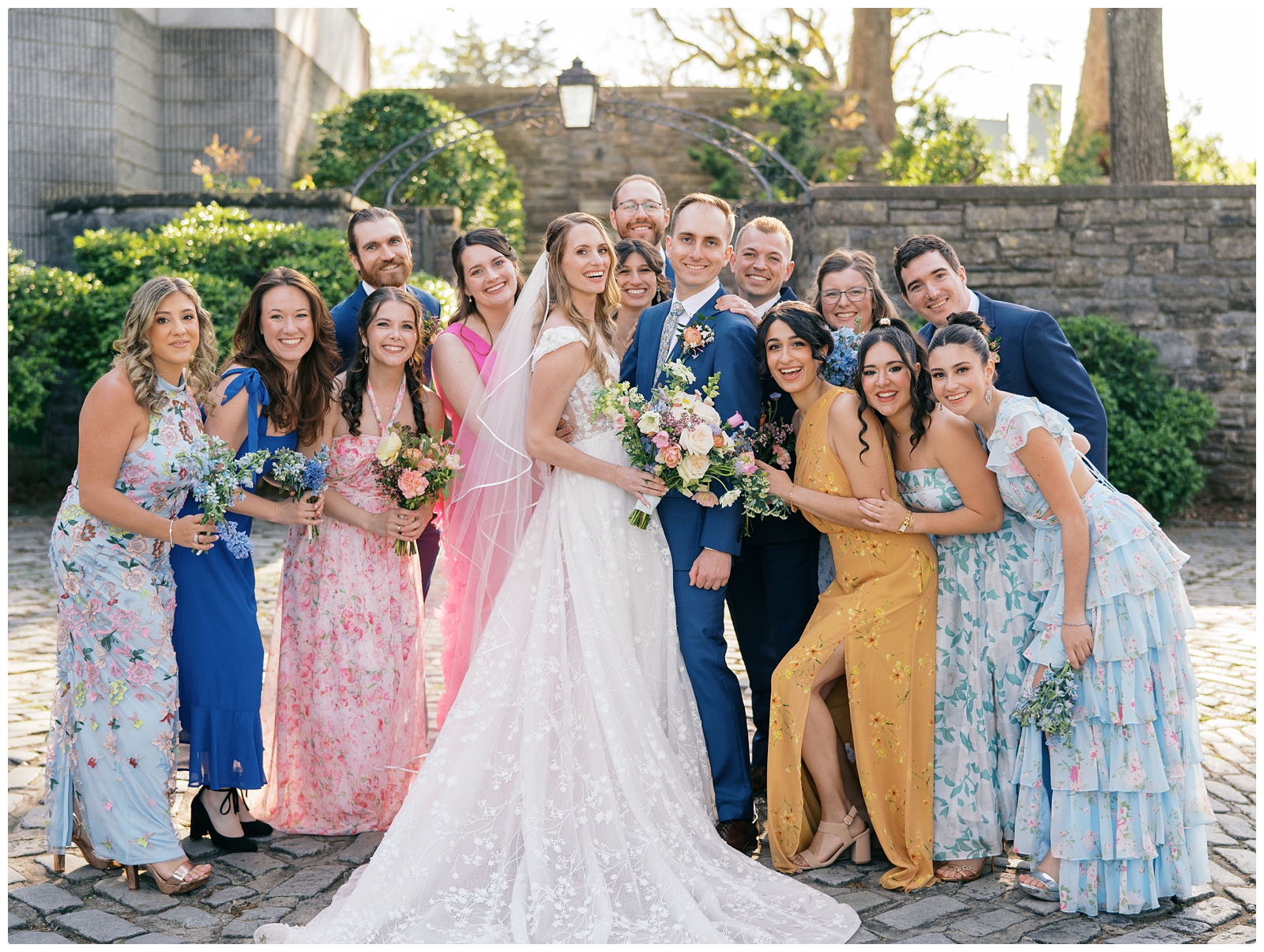 Cheekwood Nashville wedding party photos