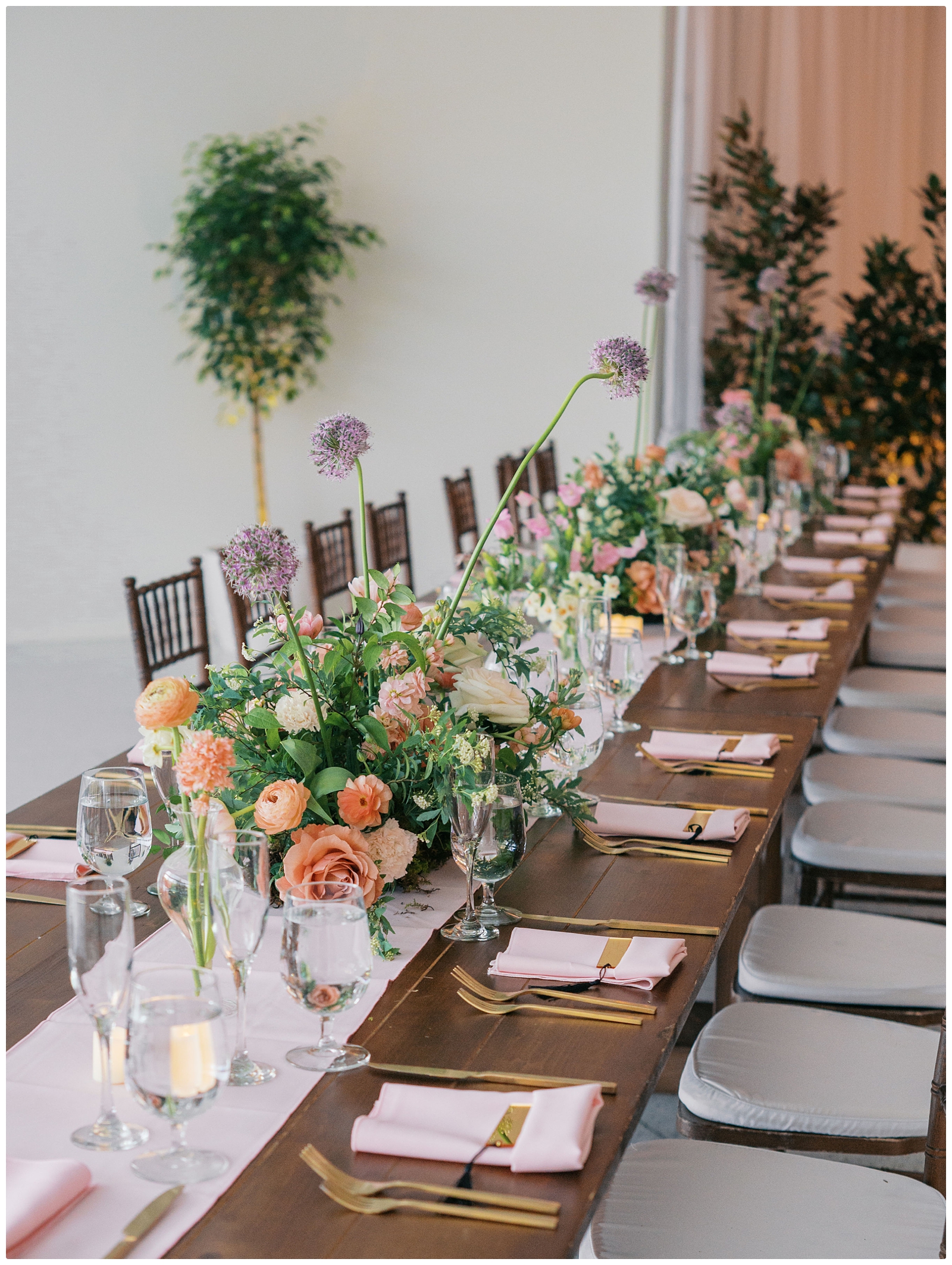Cheekwood Nashville wedding reception inspiration