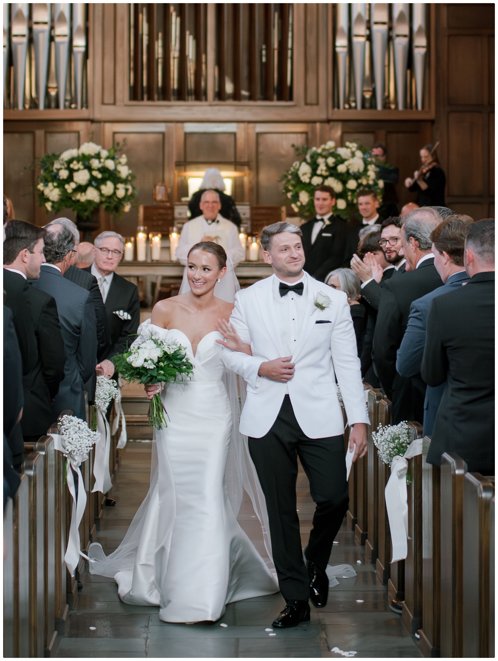wedding recessional at Scarritt bennett chapel