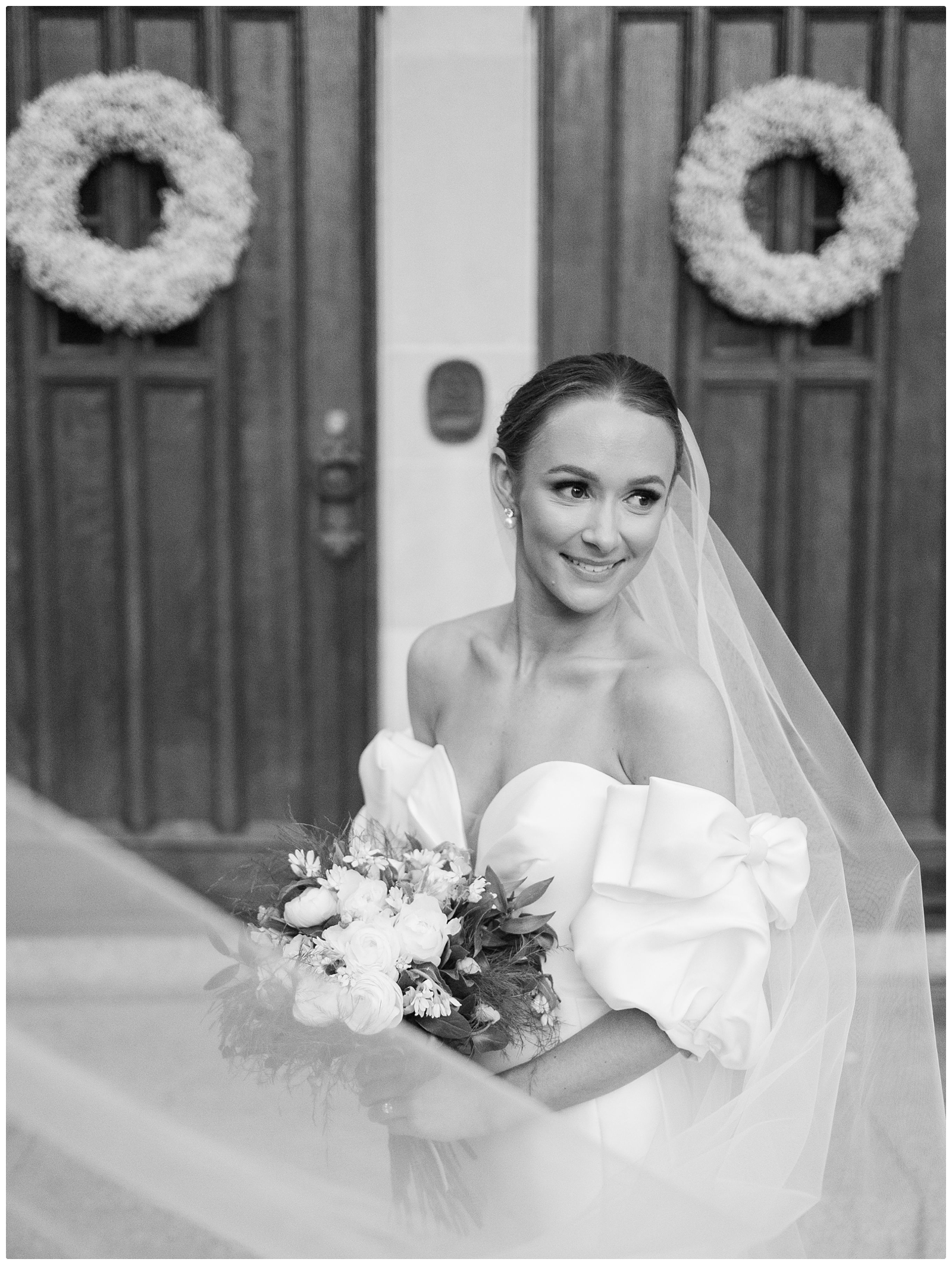 bridal portrait at Scarritt bennett chapel